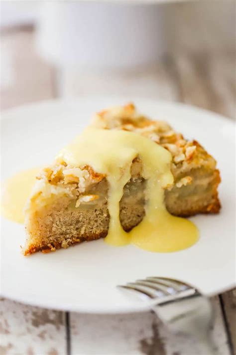 Irish Apple Cake with Vanilla Custard | How To Feed A Loon