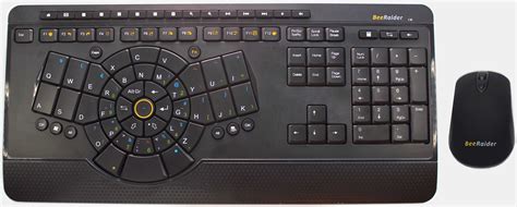 Wireless gaming keyboard - ergonomic compact design - large WASD keys