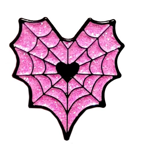 Spider Web Heart | Spider web, Spider, Soft enamel pins