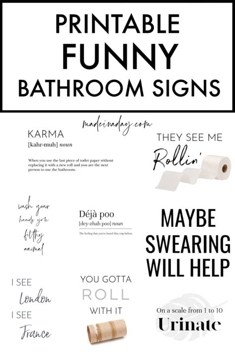 Funny Bathroom Signs