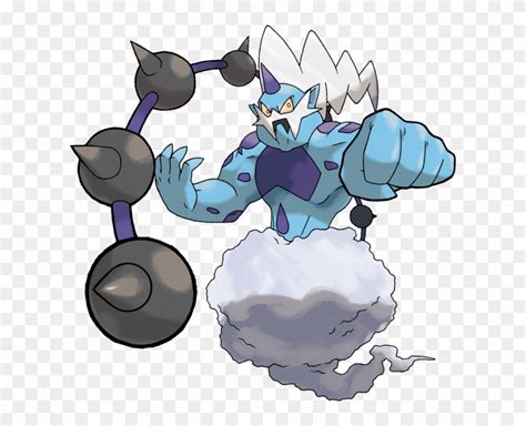 Shiny Thundurus - Pokemon Tornadus Thundurus Landorus Colress, HD Png Download - 616x601 ...