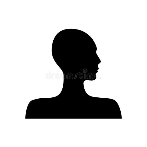 Side View Silhouette of a Woman`s Head Stock Vector - Illustration of throat, adult: 172058982