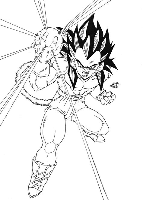 Super Saiyan 4 Vegeta coloring page - Download, Print or Color Online for Free