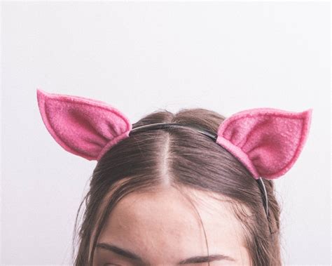 Pig Ears / Pig Headband / Pig Costume / Pig Cosplay / Piglet / - Etsy