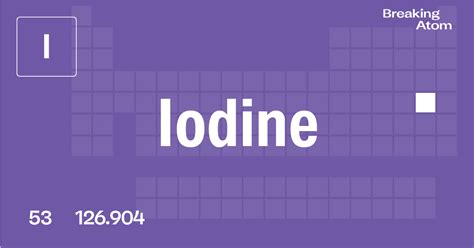 Iodine (I) - Atomic Number 53