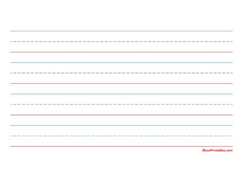 Red And Blue Lined Handwriting Paper Printable Pdf Pic Insider | Images and Photos finder