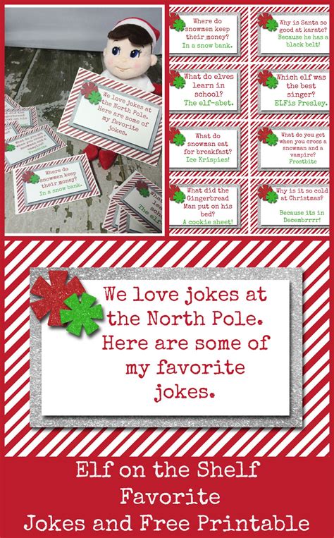 Elf Jokes Printable - Printable Templates