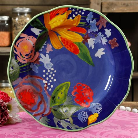 The Pioneer Woman Celia 10.7" Blue Dinner Plate - Walmart.com - Walmart.com