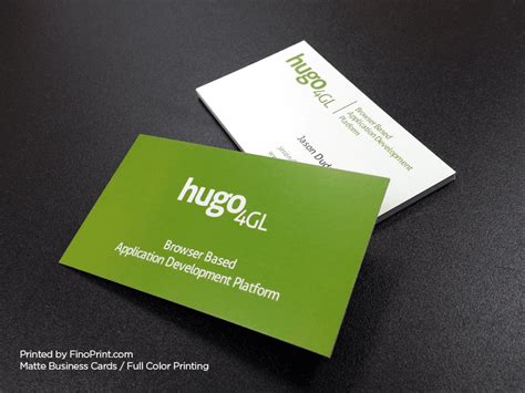 Matte Business Cards – Fino Print‎