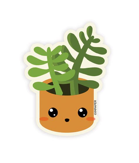 Succulent Plant Sticker - IMPAPER