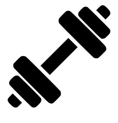 Fitness Svg Icon Dumbbell Vector - Clip Art Library