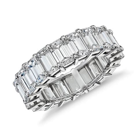 Emerald Cut Diamond Eternity Ring in Platinum (8.00 ct. tw.) | Blue Nile