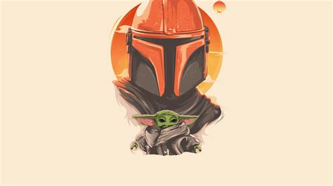 Mandalorian and Baby Yoda Art 4K Wallpaper, HD TV Series 4K Wallpapers, Images and Background ...