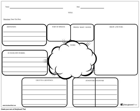 Free Vocabulary Worksheet Templates at StoryboardThat