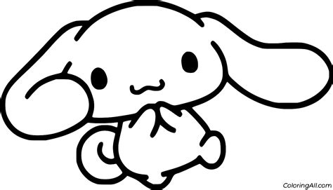 Cute Cinnamoroll Coloring Page - ColoringAll