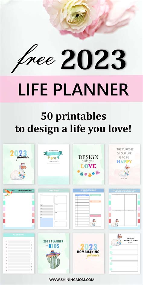 Planner 2023 PDF: 50 Printables To Design a Life You Love!