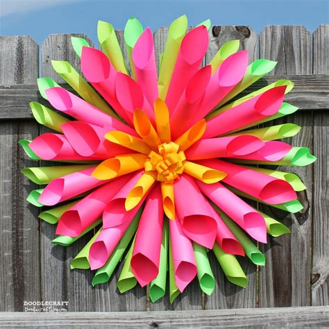 Doodlecraft: Giant Peony Papercraft Flowers Perfect for Backdrops and Decor!