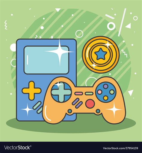 Retro video games Royalty Free Vector Image - VectorStock