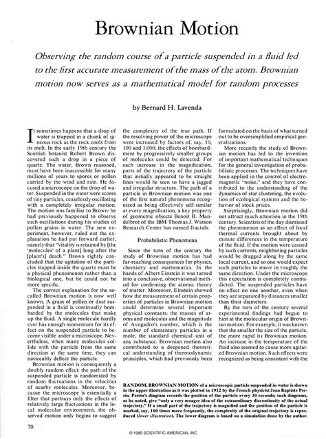 (PDF) Brownian Motion