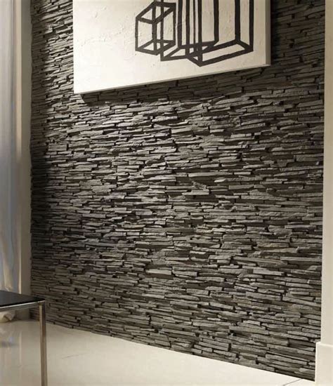 interior slate wall in kitchen - Google Search | Stone walls interior, Slate wall, Faux stone walls