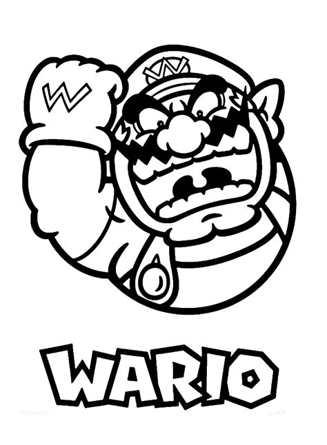 Wario Mario Coloring Pages Free Printable Coloring Pages | Porn Sex Picture