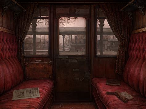 Train compartment in the 1800s – Literary Fictions