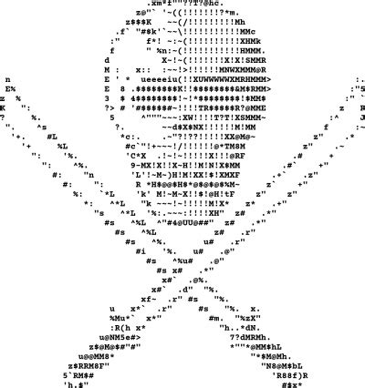 Skull ascii art