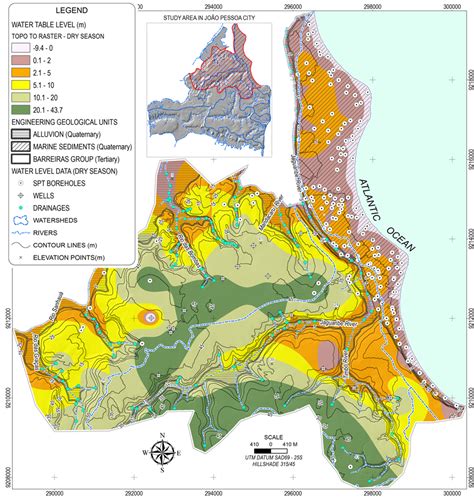 Mapping of the Water Table Levels of Unconfined Aquifers Using Two Interpolation Methods