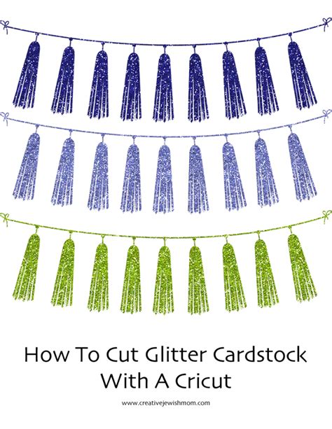 How To Cut Glitter Cardstock With Cricut - creative jewish mom