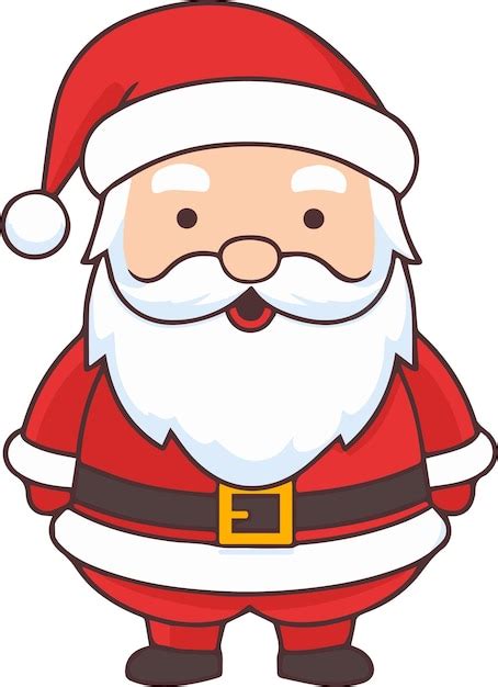 Cute cartoon Santa Claus character AI generated | Premium AI-generated vector