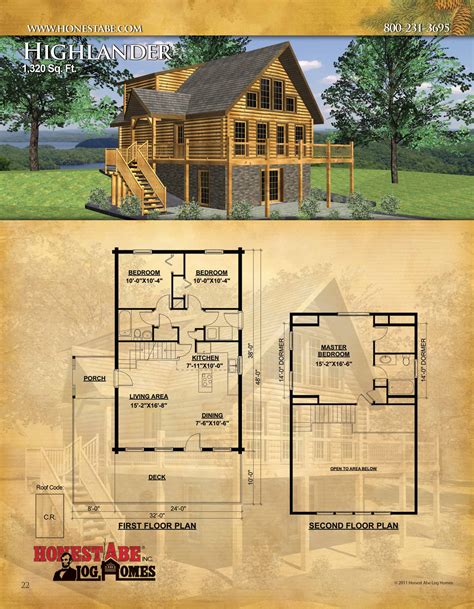 Browse Floor Plans for Our Custom Log Cabin Homes