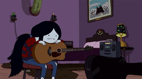 Adventure Time girl holding guitar 3D wallpaper Adventure Time Marceline the vampire queen ...