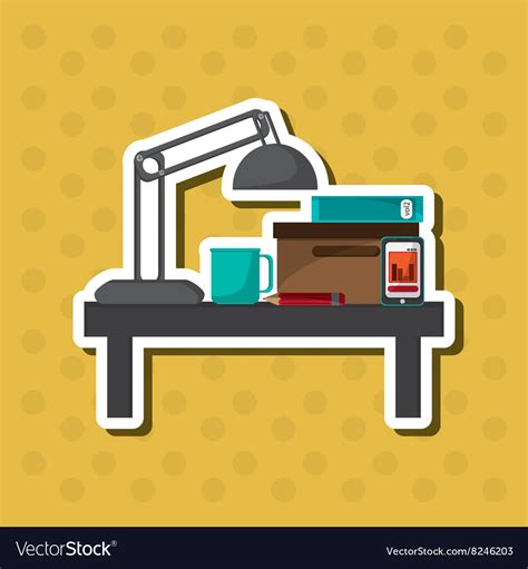 Office icon design Royalty Free Vector Image - VectorStock