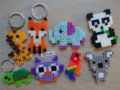 Perler Bead Animal Keychains/Magnets | Crafty Amino