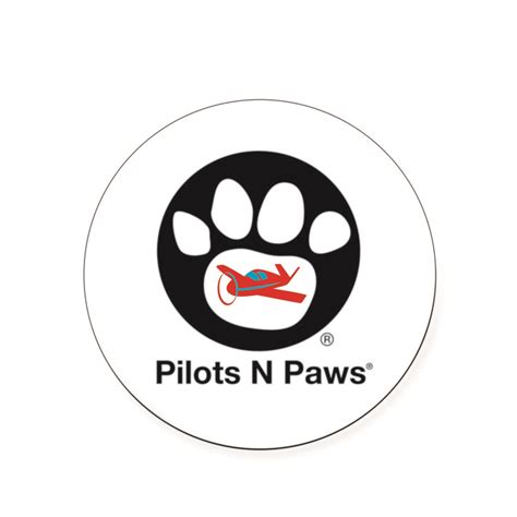 2″ ROUND STICKER - PILOTS N PAWS STORE