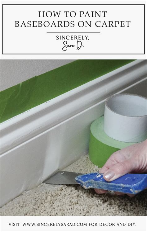 How to Paint Baseboards on Carpet - Sincerely, Sara D. | Home Decor & DIY Projects