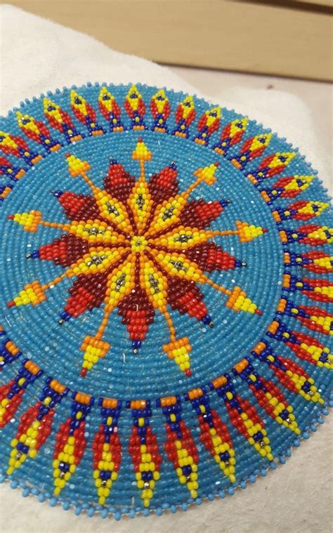 How To Make a Beaded Rosette Medallion - Craft Tutorials - Native American Pow Wows - PowWows.com