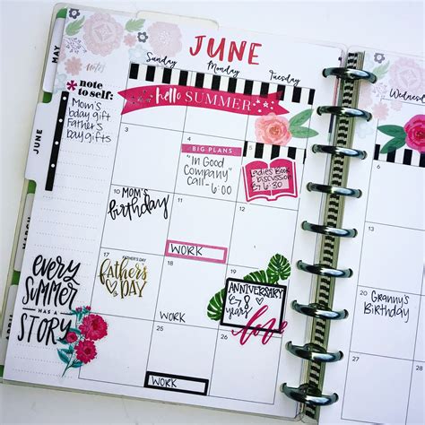 Planner Layouts