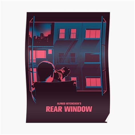 "Alfred Hitchcock - Rear Window" Poster for Sale by JeromeArt | Redbubble