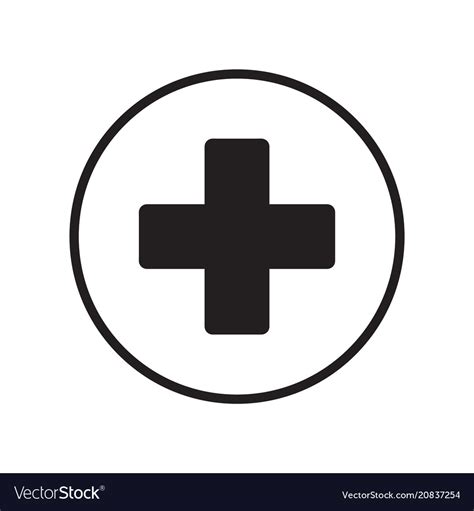 Cross medical symbol Royalty Free Vector Image