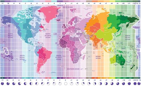 Time Zones Around The World Map | Images and Photos finder