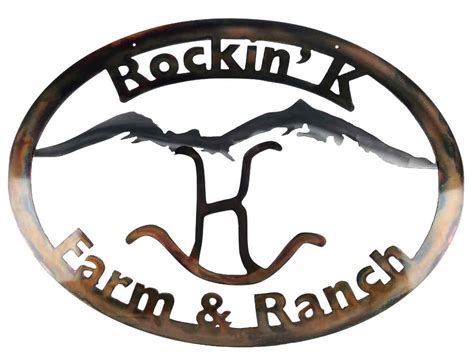 Farm and Ranch Metal Sign | Sunriver Metal Works Specialty