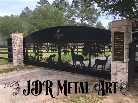 20 Driveway Gates With Wildlife Designs By JDR Metal Art | Custom Driveway Gates By JDR Metal Art