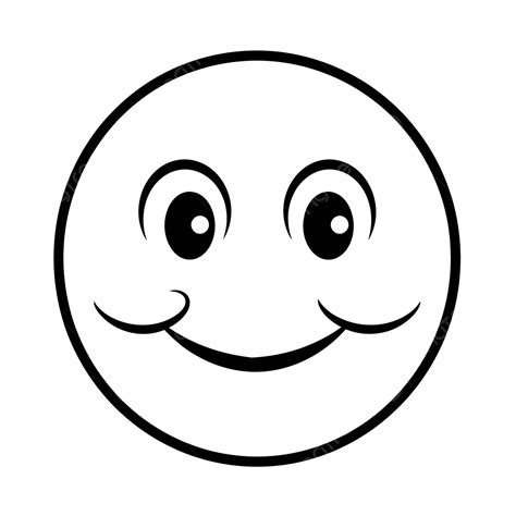 Happy Face Coloring Pages Happy Face Outline Sketch Drawing Vector, Smiley Drawing, Smiley ...