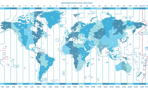 World Time Chart Map