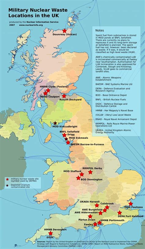 Military nuclear waste locations in the UK - Nuclear Information Service