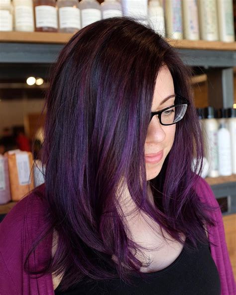 47+ Famous Dark Lilac Hair Nice 25 Dark Purple Hair Ideas That Will Tease And Splash throughout ...