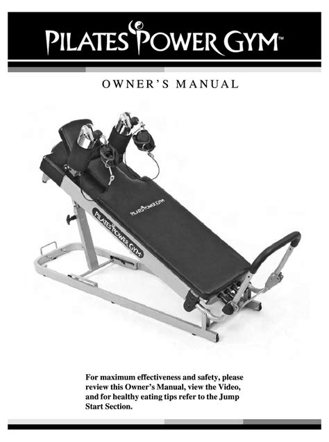 FITNESS QUEST PILATES POWER GYM OWNER'S MANUAL Pdf Download | ManualsLib