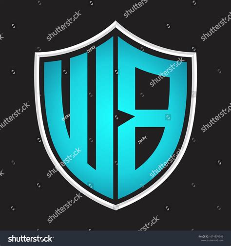 Wb Logo Monogram Shield Shape Isolated Stock Vector (Royalty Free) 1674354343 | Shutterstock