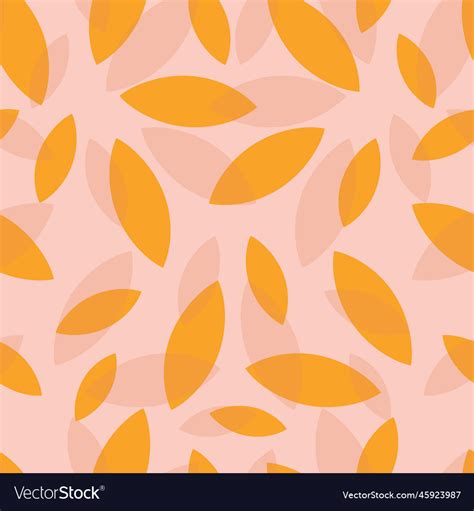 Autumn leaf fall on a light pink background seaml Vector Image